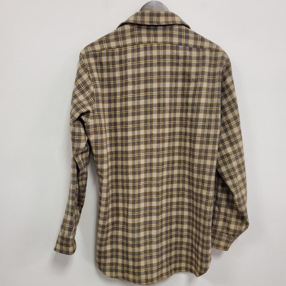 Vintage Pendleton Mens Wool Button Up Shirt Size M USA Made Country Fall Chores - Picture 2 of 12